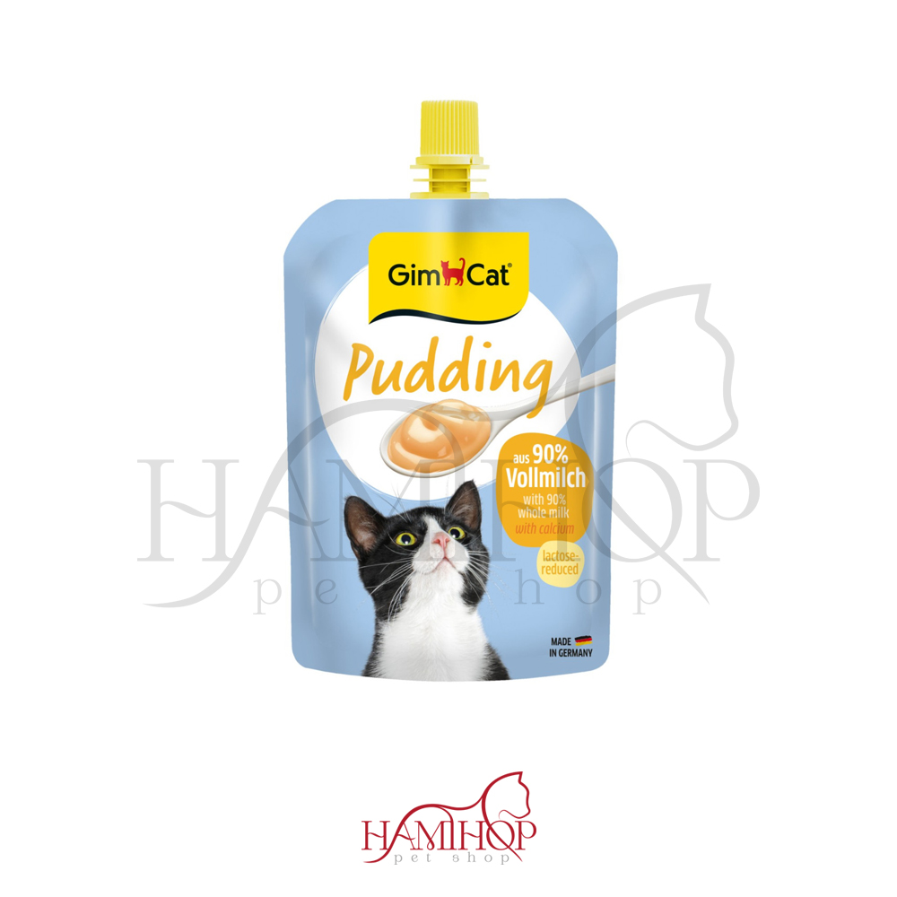 پودینگ گربه برند جیم کت GimCat Pudding شیر غنی شده در کلسیم وزن 150ml