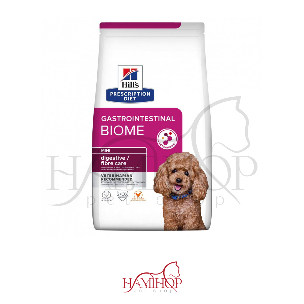 غذا خشک رژیمی سگ کوچک هیلز مخصوص دستگاه گوارش HILLS PRESCRIPTION DIET MINI GASTROINTESTINAL BIOME CHICKEN 1KG