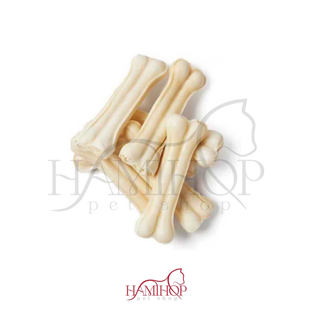 استخوان تشویقی سگ مدل کلسیوم 2تایی 15سانتی