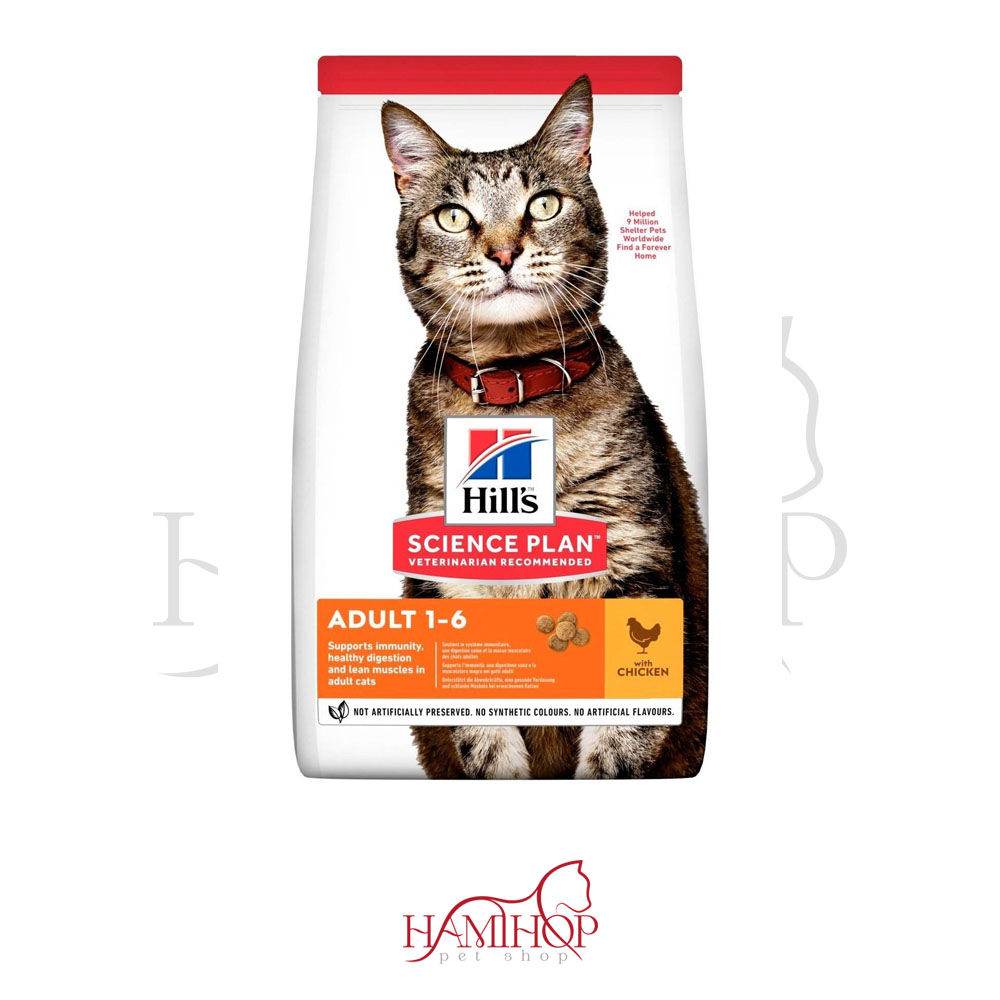 غذا خشک گربه بالغ برند هیلز طعم مرغ Hill’s Cat Adult Chicken 10 KG