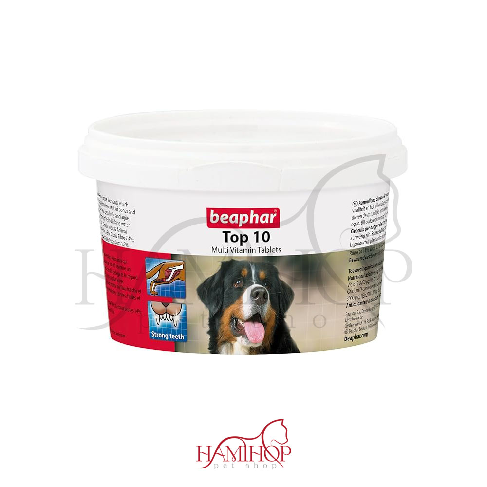 قرص مولتی ویتامین سگ تاپ تن بیفار 180 عددی Beaphar Top 10 Dog