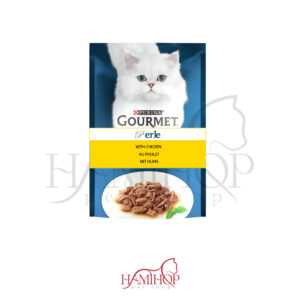 پوچ گورمت گربه بالغ با طعم مرغ Purina Gourmet Cat Pouch With Chicken وزن 85 گرم
