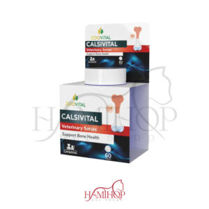مکمل سگ و گربه کلسیویتال برای حمایت از سلامت استخوان 60 عددی calsivital zoovital