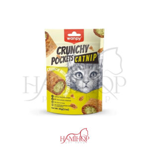 تشویقی گربه ونپی با طعم کت نیپ 60 گرم Wanpy Cat Pockets catnip