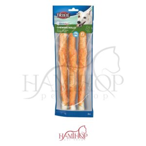 تشویقی سگ تریکسی مدل دنتال Trixie Chewing Rolls  طعم مرغ 3عددی