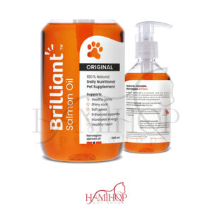 روغن ماهی سالمون برای سگ و گربه Hofseth Biocare Brilliant Salmon Oil for Dogs, Cats - Pure Omega 3, 6 & 9 Fish Oil Food Supplement (300ml)